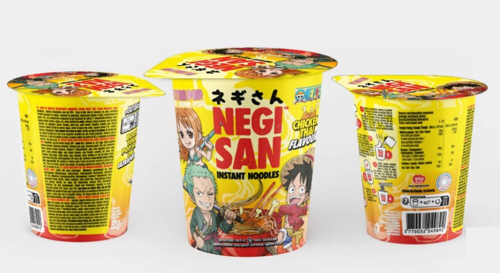 ONE PIECE - Cup Noddles - Luffy/Zoro/Nami - Poulet Thai