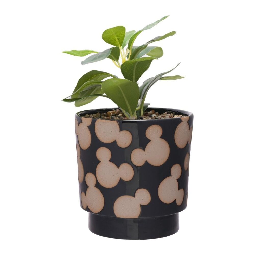 MICKEY - Shapes - Black&White - Pot + Fausse Plante